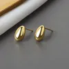 Stud Earrings Minimalist Gold Silver Color Large Circle Geometric Round Heart Big Earring For Women Girl Wedding Party Jewelry Ear Cuff