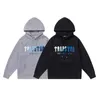 Designerkleidung Herren Sweatshirts Hoodie Trapstar Weiß Blau Handtuch Bestickter Plüsch Pullover Hosen Herbst Winter Herren Mit Kapuze Lässig Sport Verdickt Zweiteilig Se