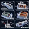 Block 628001 Military Warship Army Building Navy Strategic Nuclear Submarine Model WW2 Weapon Ship Toys for Boys Gift 6172pcs 230506