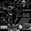 New 27Pcs Bling Car Accessories Set Auto Steering Wheel Cover License Plate Frame Auto Vent Outlet Trim USB Charger Car Phone Holder