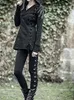 女性用レギンス2023ビンテージパンクグランジゴシックパンツハラジュクファッションペンタグラム