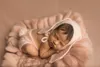 Keepsakes Baby Pography Props born Po Shooting BLAnket Weaving Thick Basket Wool BLAnket Infant Accessoires Foto Studio 230504