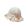 Casquettes chapeaux été maille bébé seau chapeau princesse bébé chapeau de soleil belle impression réglable enfants pêcheur chapeau