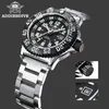 Wristwatches Addies Dive Men Watch 316L Stainless Steel Strap Black Dial 50m Waterproof Luminous Hand 51mm Alloy Case Sports 230506