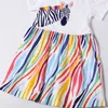 Girl s Dresses Zeebread Zebra Print Fashion Summer Cotton Girls Baby Cute Costume Short Sleeve Children Casual Dress For School 230506