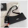 Bolsas de noite ombro de cor sólida para fêmea 2023 pano de nylon casual crossbody design de moda feminina de alta qualidade