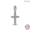 925 Silver Fit Pandora Charm 925 Bracelet Shoe, Cocktail Glass, Cross Snowflake Dangle Fashion Charms Set Hanger Diy Fine Beads Sieraden