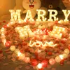 Strängar bokstavsljus ledande engelska kärleksnummer modelleringslampa kinesiska valentinsdagsförslag visar rekvisita A130
