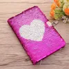 Pc Love Heart Notebook Sequin Private Journal Travel Secret Diary With Lock For Teens