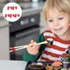 Diny Sets 5 pc's plastic eetstokje houder Black Chopsticks Beginners Aldult Training Clips PP scharnieren Kind