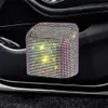 2022 Auto Trash Can Bin Organizer opbergdoos Auto vuilniszak Press Afgegaande prullenbak Can Bling Car Acessories Interieur voor vrouw