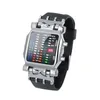 Zegarek luksusowe mężczyzn zegarków moda kreatywność Binarna Waterproof Digital Writwatch Electronic Clock zegar zegarku dla reloj hombre