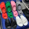 Designer Ladies Slippers Sandals Beach Flat Slide Crossover Luxury Casual Fashion Breathable Slides Anti-Slip Classic Brand Outdoor Indoor