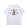 2menのTシャツと女子ハイエンドブランドの男性用Tシャツショートスリープ夏の屋外ファッションカジュアルなTシャツは、純粋な綿の文字で印刷されています。サイズM-3XLQ57