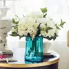 Fleurs décoratives soie d'hortensia artificielle pour salon maison décoration de mariage Bouquet faux décor intérieur
