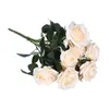 Flores decorativas Lychee Artificial Rose 10 galhos simulados Flor Flor de Natal Party Club Decoração DIY Ornamento