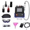 Nouvel instrument de beauté à domicile Peau professionnelle Laser Picoseconde Q Switch Nd Yag Laser Tattoo Removal Machine 755nm 1064nm 532nm 1320nm