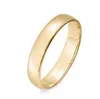 10K/14K/18K/24K Solid Yellow Gold 3mm gewone heren- en dames trouwringring