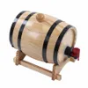 Manual Juicers 1 3 5L Pine Wine Barrel Special Dispenser Bucket Beer Casks With Stand for Tequila Whisky Barbecue Shop 230505