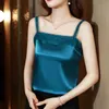 Camisoles Tanks Summer Womens Tops Satin Sexy Blouse Corset Top Silk Blouses Fashion Tank Top Female Clothing Elegant Camisole Ladies Tops 230506