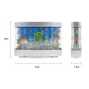 Decorazioni Led Fish Tank Lampada Paesaggio Soggiorno Decorazione Imitazione Acquario Mondo subacqueo Con interruttore Sette colori 230505