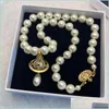 Pendant Necklaces Empress Dowager Xi Pearl Necklace Female Design Threensional Ufo Temperament Elegant Clavicle Chain In 2022 Drop D Dhjhd