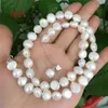 Naszyjniki wiszące naturalne słodkowodne perły nieregularny mały łańcuch perłowy elegancki minimalistyczny dziki 925 Srebrny naszyjnik 230506