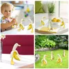 Novo Pato Banana Criativo Decoração de Jardim Esculturas Quintal Vintage Jardinagem Decoração Art Caprichoso Descascado Banana Pato Home Estátuas Artesanato