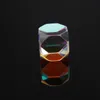 Prisms Cross dichroic prisma dice Octahedral beam combiner Optical glass decorative Cube color prism crystal prisme 230506