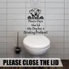 Muurstickers cartoon hondentoilet voor badkamer leuke dekselstickers stoel vasthouden kunst kunstteken decor