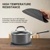 Tapis de table 1pc manique résistante à la chaleur durable carré silicone antidérapant 260 degrés protéger support de pot pour les outils de cuisine ménagers