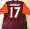 Anpassad Virginia Tech Hokies Football Jersey 3 Braxton Burmeister Grant Wells Raheem Blackshear Tayvion Robinson Tre Turner Alan Tisdale