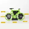 Wall Clocks Creative Flip Clock Bicycle Shaped Table Alarm Travel Home Decorative White