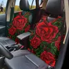 Car Seat Covers Vest Rose Design Set Of 2Pcs Pattern Fashion Style Front Protect For Auto Truck Comfort Cushion