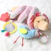 Newborn Animal Soft Rattles Teether Toy Bed Hanging Bell Plush Toys Doll Cute Elephant Donkey Baby Infant Gifts 01Y1203269