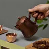 Teaware Handmade Pure Copper Teapot Tea Kettle Hammer Pattern Kung Fu Tea Drinkware Tableware