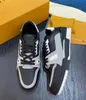 Perfect Brands Men Sneakers Shoes Denim Bule Black Flower Rubber Sole Abloh Lace-up Trainers Virgil Party Wedding Dress Skateboard Walking EU38-46