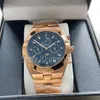 Top Stylish Automatic Mechanical Selfing Watch Men Gold Srebrna tarcza 42 mm klasyczny design faza fazowa na rękę na rękę Casual Pełny zegar ze stali nierdzewnej 548S