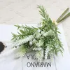 Decorative Flowers Non-withering Reusable Po Props Indoor Home Decor Simulation Flower Bouquet Lavender Party Supplies