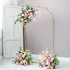 Decorative Flowers & Wreaths Wedding Decoration Stage Party Birthday Background Frame Wrought Iron Flower Metal Arch