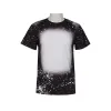 UPS New Sublimation Bleached Shirts Heat Transfer Party Bleach Shirt Bleached Polyester TShirts US Men Women Supplies