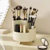 Storage Boxes 360 Rotating Makeup Brush Holder Luxury Desktop Cosmetic Box Lipstick Eyeliner Organizer Skincare Pen Display