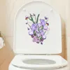 Наклейки на стены три ratels QCF81 изысканный классический цветочный дом украшение туалетной наклейка туалета
