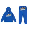 Designer Kleding Heren Sweatshirts Capuchon Trapstar Blauwe Tijger Handdoek Geborduurde Pluche Trui Broek Straat Pluche Lange mouw Casual Set Mode Trainingspakken Naar