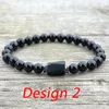 Strands MG1932 6mm de 6mm Raw Raw Black Turmaline Gemstone Pleda Bracelet Energia negativa Chakra Wrist Malas