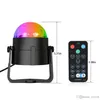 Boule Disco rotative activée par le son, lumières stroboscopiques de fête 3W RGB LED, lumières de scène pour noël, maison, KTV, spectacle de mariage de noël