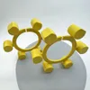 Hot salle Giunti per albero ammortizzato per Element Mikipulley Flessibile Jaw Spider Pum-shaped CF-B-138-140 Giallo N=85mm