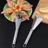 Stainless Steel DIY Platter Decoration Fruit Carving Knife Fruit Artifact Triangle Vegetable Cutter Non-slip Kitchen Gadgets