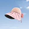 Breda randen hattar fiskare hatt kvinnors svarta gummi solskyddsmedel uv skydd sol andas komfort ihålig topp stora bågshinkar