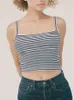 Camisoles Tanks Brief Stickerei Leibchen Frauen Einfarbig oder Streifen Ärmellose Sexy Damen Top Frühling Sommer 230506